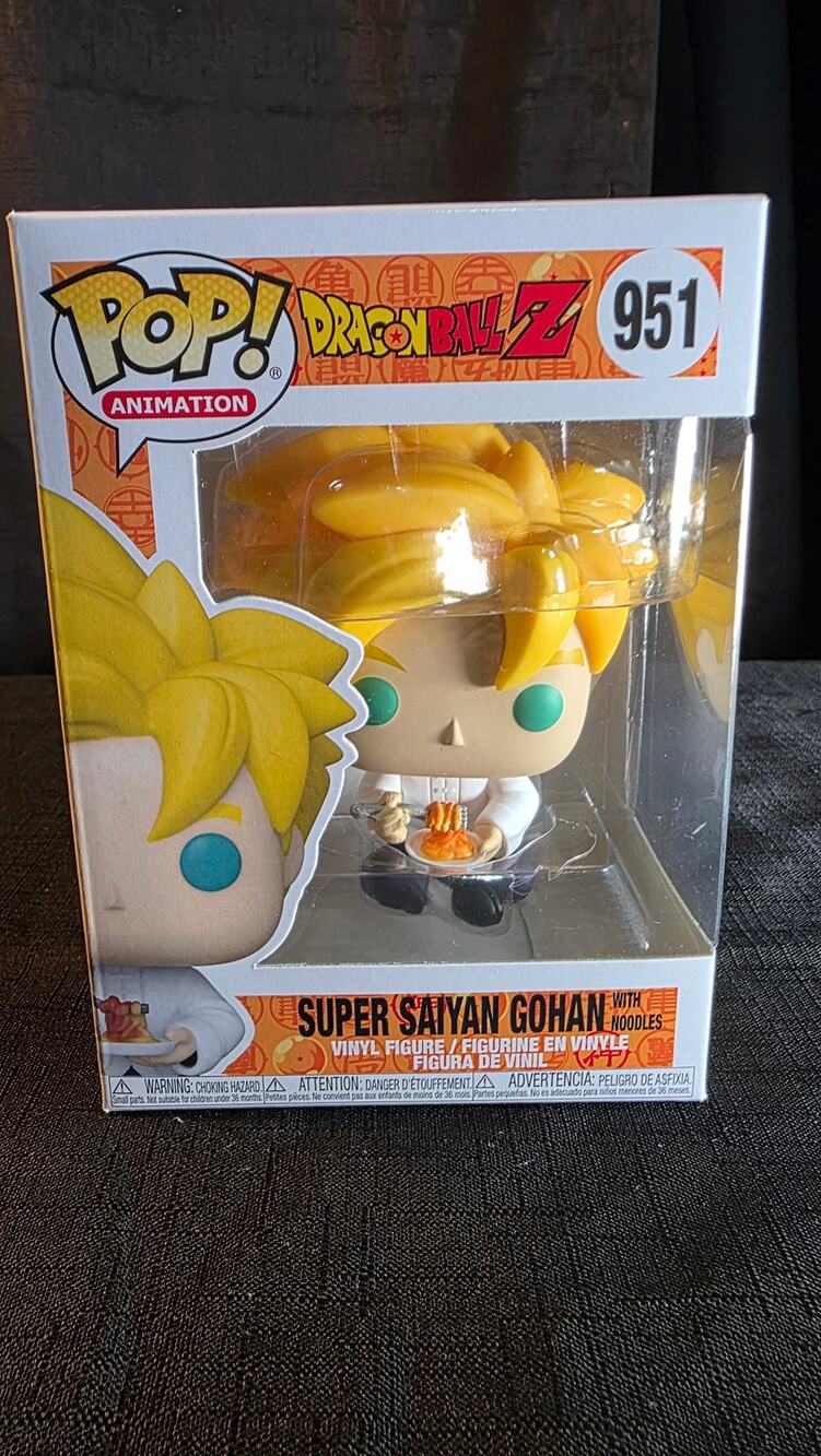 Funko Pop! DBZ Super Saiyan Gohan with Noodles #951 Boxed